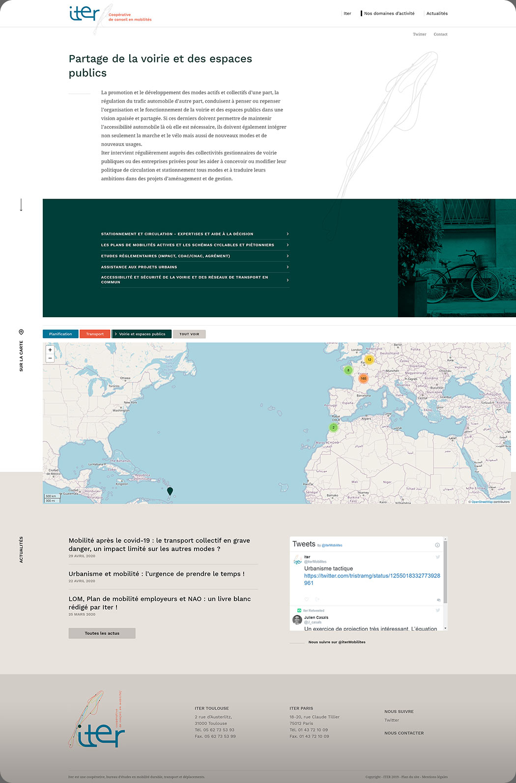 Domaine d’activité -  Carte interactive